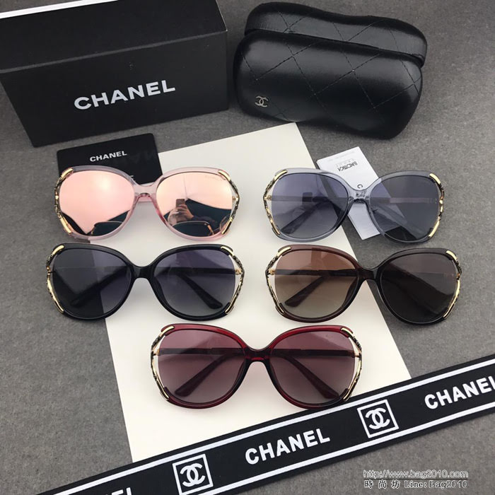 CHANEL香奈兒 2019新款 高清寶麗來偏光鏡片 女款太陽鏡  lly1540
